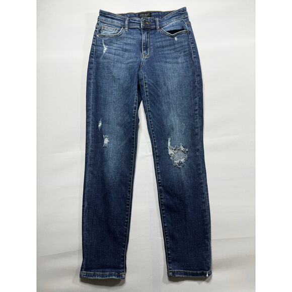 Judy Blue Women's Slim Fit Skinny Stretch Blue Denim Jeans - Size 1 (26x28.5) - Picture 1 of 6